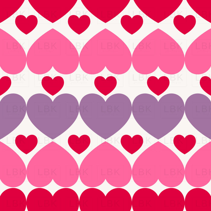 All Hearts Pattern With Purple