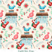 All I Want For Christmas Chickens Cream Fabric