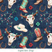 All I Want For Christmas Cowboy Navy Fabric