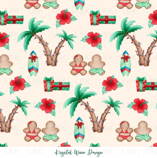 All I Want For Christmas Island Cream Fabric