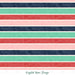 All I Want For Christmas Multicolor Stripe Navy Fabric