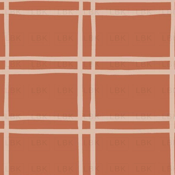 Almost Plaid In Pink Terracotta