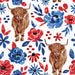 Americana Floral Cow