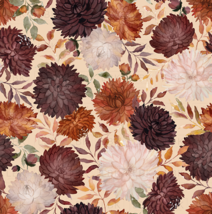 Autumn Enchantment Floral Barely Beige