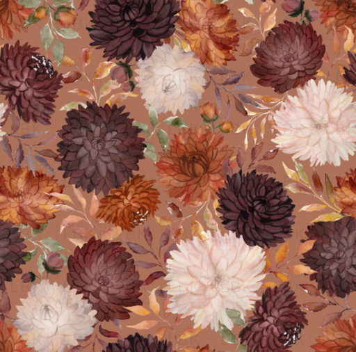 Autumn Enchantment Floral Terra Cotta Clay