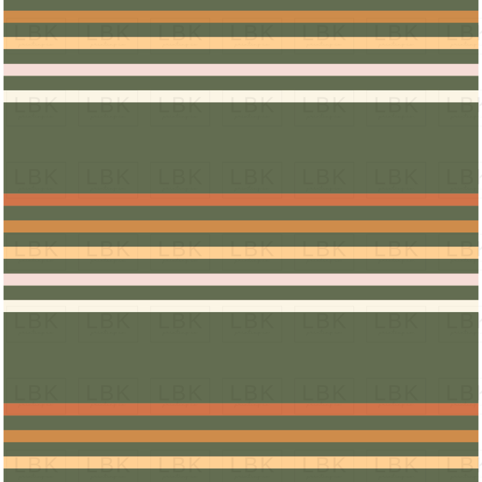 Autumn Joy Retro Stripe Green