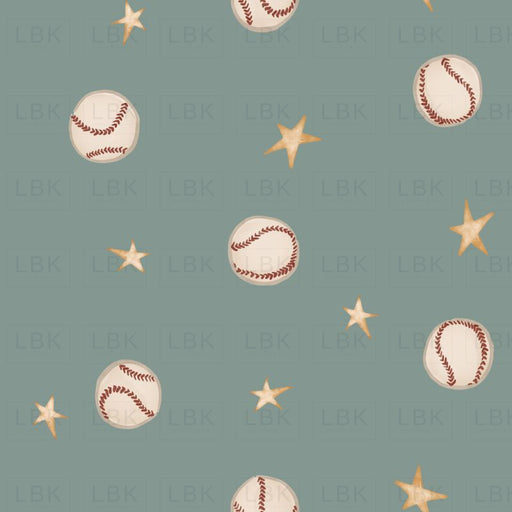 Baseball And Stars - Dusty Green
