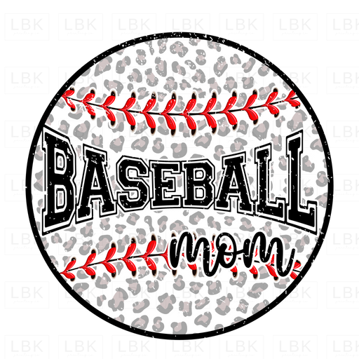 Baseball Mom - Leopard Ball