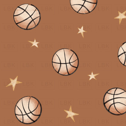 Basketball And Stars - Rust