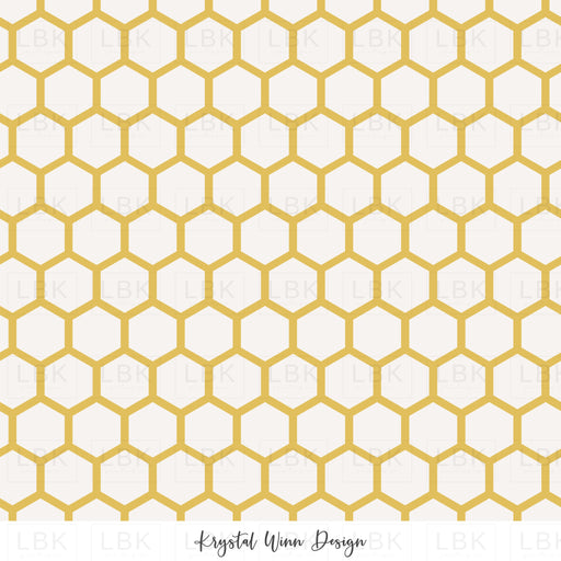 Bee Mine Honeycomb Golden Yellow