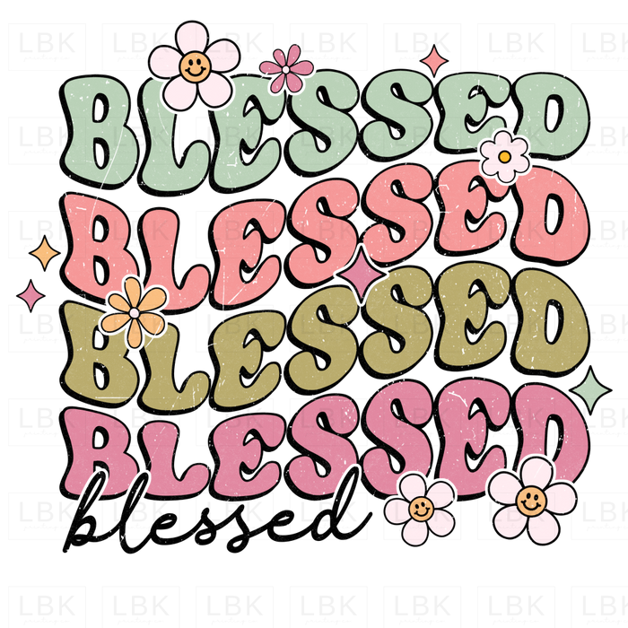 Blessed Flowers - Distressed