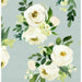 Bohemian Garden Roses On Powder Ash