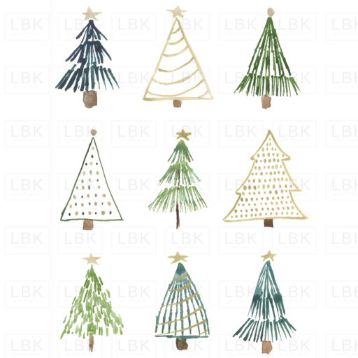 Boho Christmas Trees