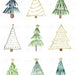 Boho Christmas Trees