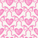 Bow Trellis Hearts Pink And White