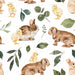 Bunnies And Chicks With Greenery