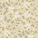 Butterfly Garden Floral Muted- soft yellow