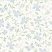 Butterfly Garden Floral Preppy- blue
