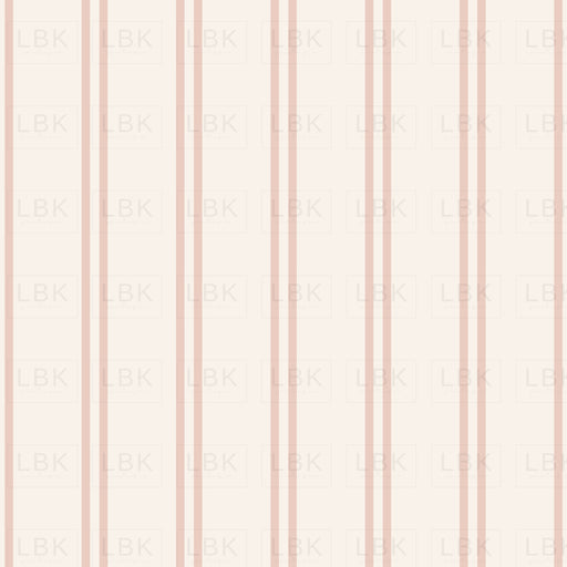 Butterfly Garden Stripe Muted- cream mauve