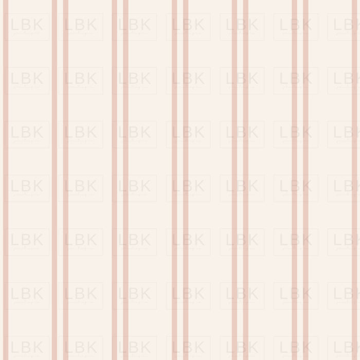 Butterfly Garden Stripe Muted- cream mauve