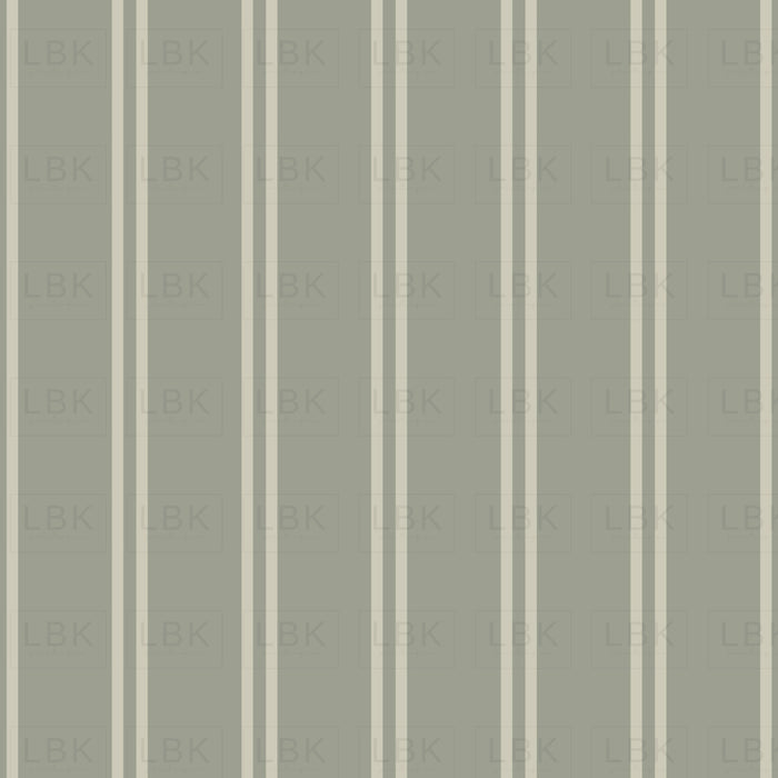 Butterfly Garden Stripe Muted-sage green