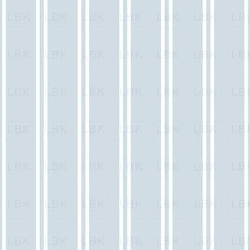 Butterfly Garden Stripe Preppy- light blue