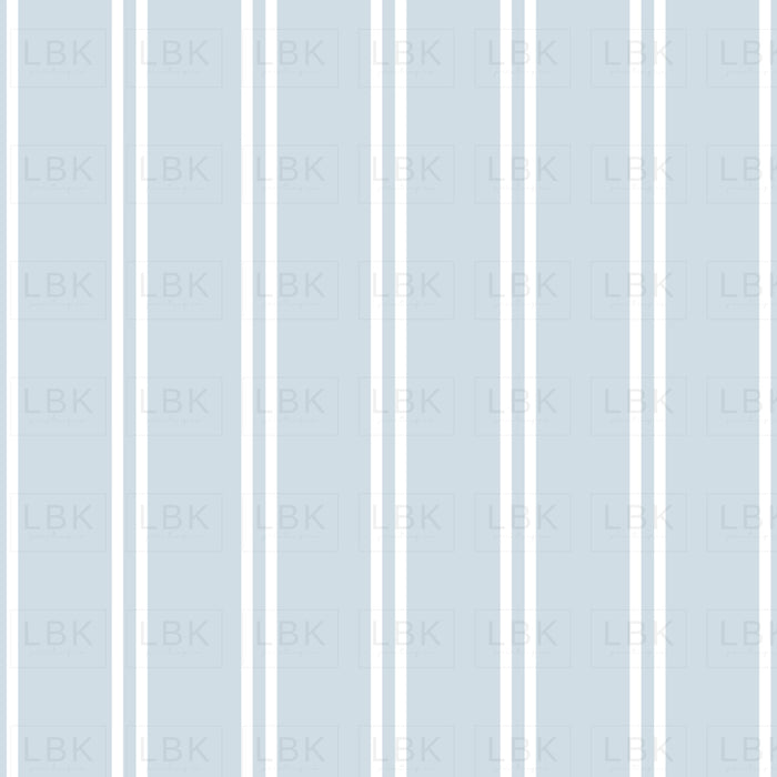Butterfly Garden Stripe Preppy- light blue
