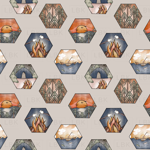 Camping Hexagons