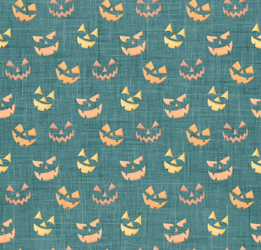 Candy Corn Harvest Faces Teal