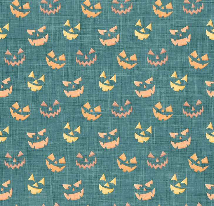 Candy Corn Harvest Faces Teal