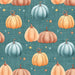 Candy Corn Harvest Pumpkins Teal