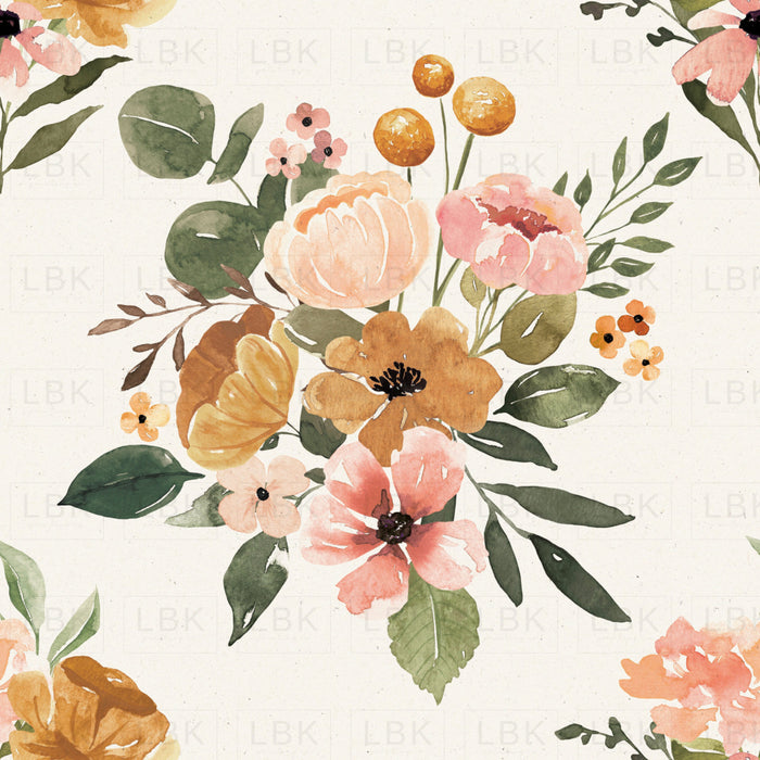 Charlotte Boho Blossoms On Textured Cream