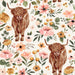 Charlotte Highland Cow Floral