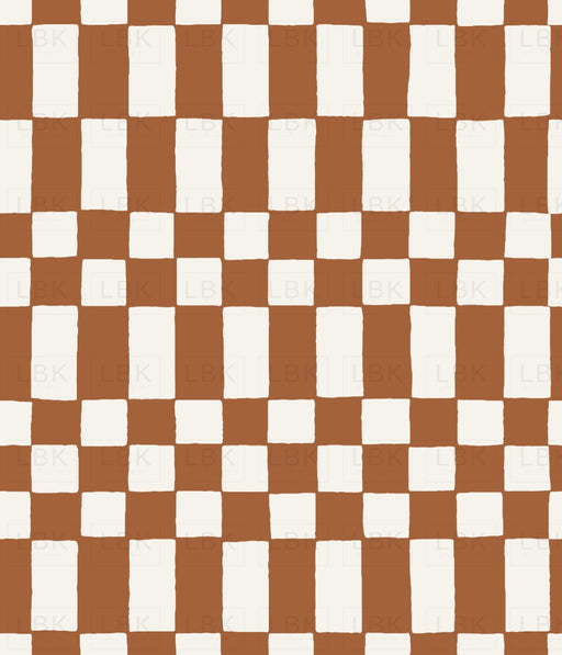 Checkerboard In Cocoa Brown