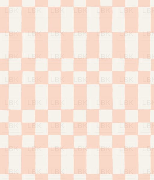Checkerboard In Pastel Pink