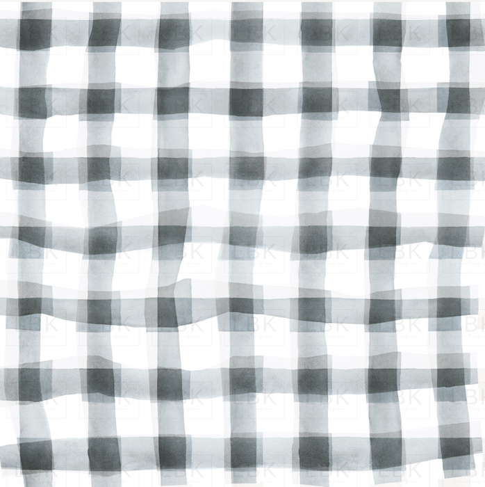Checkered Windowpane In Smokey Gray