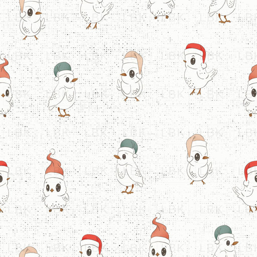 Chickadee Santa - Snow White