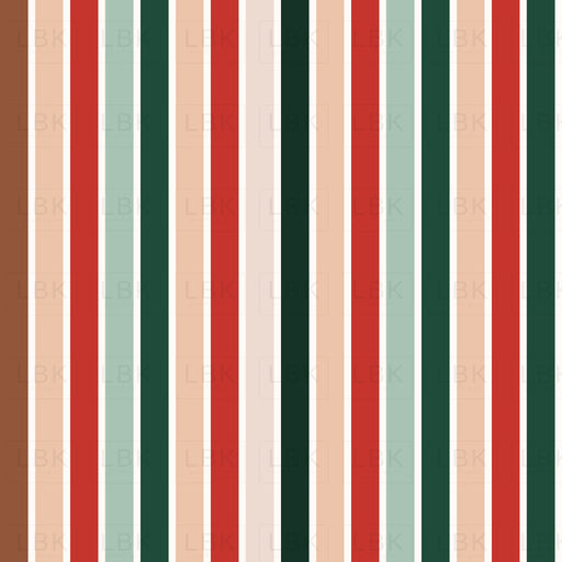 Christmas Boho Stripes Pattern