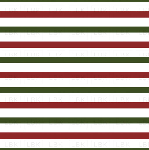Christmas Dinos Stripe Fabric