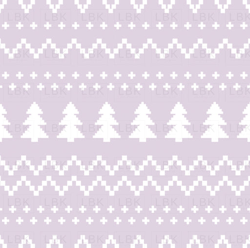 Christmas Dinos Sweater Light Purple Fabric