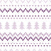 Christmas Dinos Sweater Purples Fabric