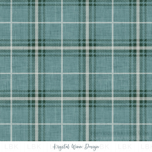 Christmas Faux Flannel Plaid Jack Frost