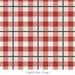 Christmas Faux Flannel Plaid Mrs Claus