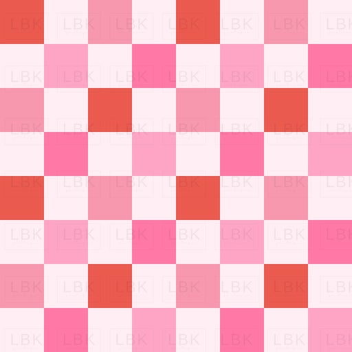 Christmas Pink Checkerboard