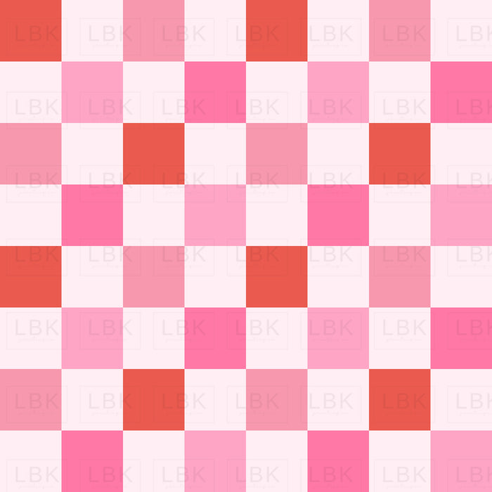 Christmas Pink Checkerboard