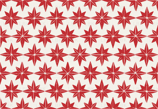 Christmas Star Tiles In Red