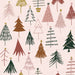 Christmas Trees On Blush