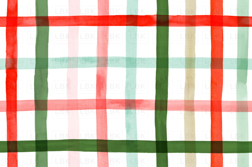 Christmas Watercolor Plaid