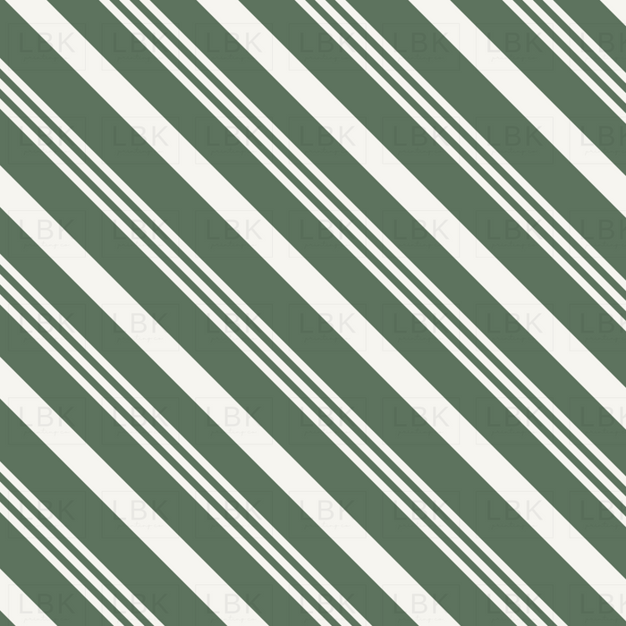 Classic Christmas Candy Cane Stripe Green