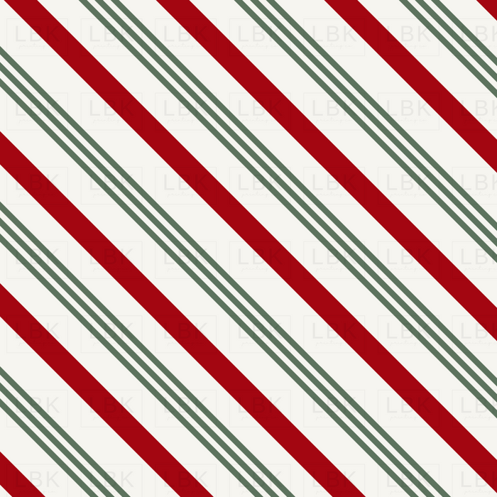 Classic Christmas Candy Cane Stripe Multi